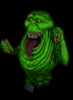 GHOSTBUSTERS - Life-size "SLIMER" glow-in-the-dark statue