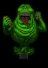 GHOSTBUSTERS - Life-size "SLIMER" glow-in-the-dark statue