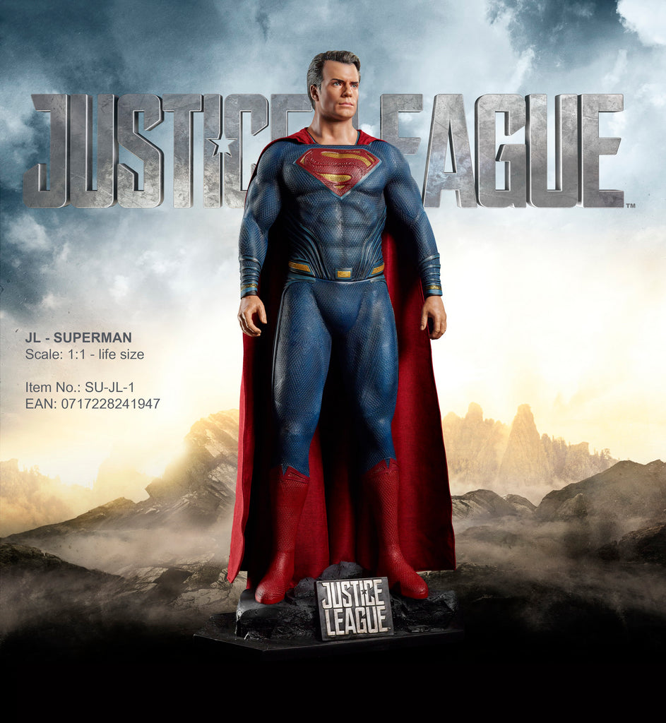 Life Size Justice League Superman Statue 1:1 Henry Cavill Full Size Prop