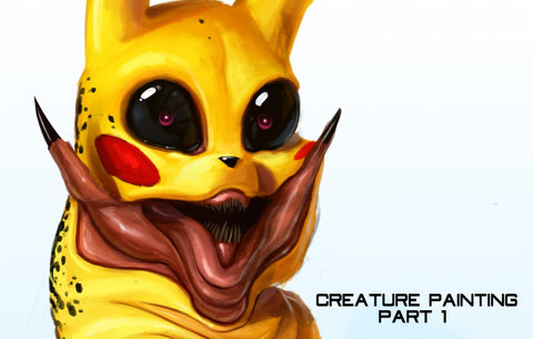 The Creature Tutorial For Digital Painting By Dan LuVisi