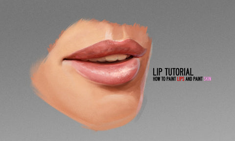 The Lips Tutorial For Digital Painting By Dan LuVisi
